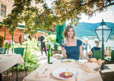 Wachau Restaurant Essen Wein Terrasse