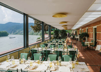 Wachau Restaurant Essen Wein Terrasse